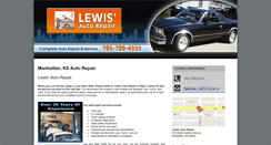 Desktop Screenshot of lewisautorepairmanhattan.com